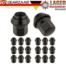 Radmuttern Muttern Schrauben M12x1,5 Passend für Ford Mondeo Alufelgen Schwarz