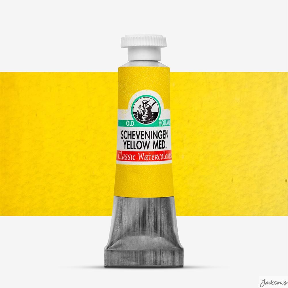 Old Holland Classic Watercolour Paint Tube 6ml Scheveningen Yellow Medium