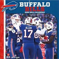 Turner Licensing,  NFL Buffalo Bills 2026 Wall Calendar, 12'' X 12'', 12-Month C