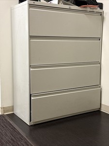 4 Drawer Metal Storage Cabinet Large Capacity Filing Cabinet for A4 Legal/Letter