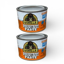 Gorilla Waterproof Patch and Seal Paste White Sealant 1 Pound Can - Lot of 2
