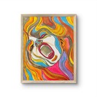 11x14 “Scream!!!” Expressionism Abstract Original HandmadeSigned  Colorful Art — photo 2