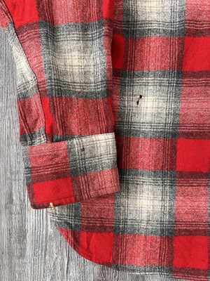 Vintage 1950's Styled by Levi's Wool Plaid Long Sleeve Shirt | eBay