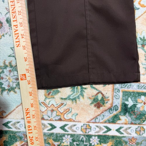 Pantalone uomo shein marrone gamba larga coulisse pantalone casual medio - Foto 5 di 5