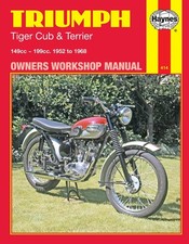 Triumph Tiger Cub & Terrier (1952-1969) Manuale di riparazione Haynes