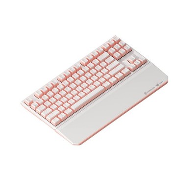 Pink Wireless Mechanical Keyboard HexGears Detachable Handrest for Gaming