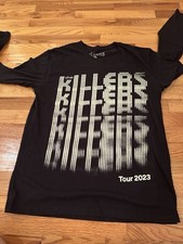 The Killers Tour 2023 Black Long Sleeve T-Shirt, Concert Cities Back Print