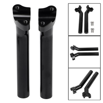 Black 8.5'' Pullback Handlebar Risers For Harley Sportster 883 Super Wide Glide