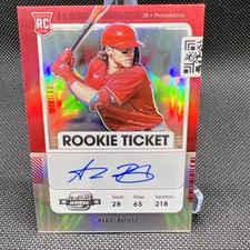 2021 Panini Contenders Optic Rookie Ticket ALEC BOHM AUTO! Silver Holo RC #137