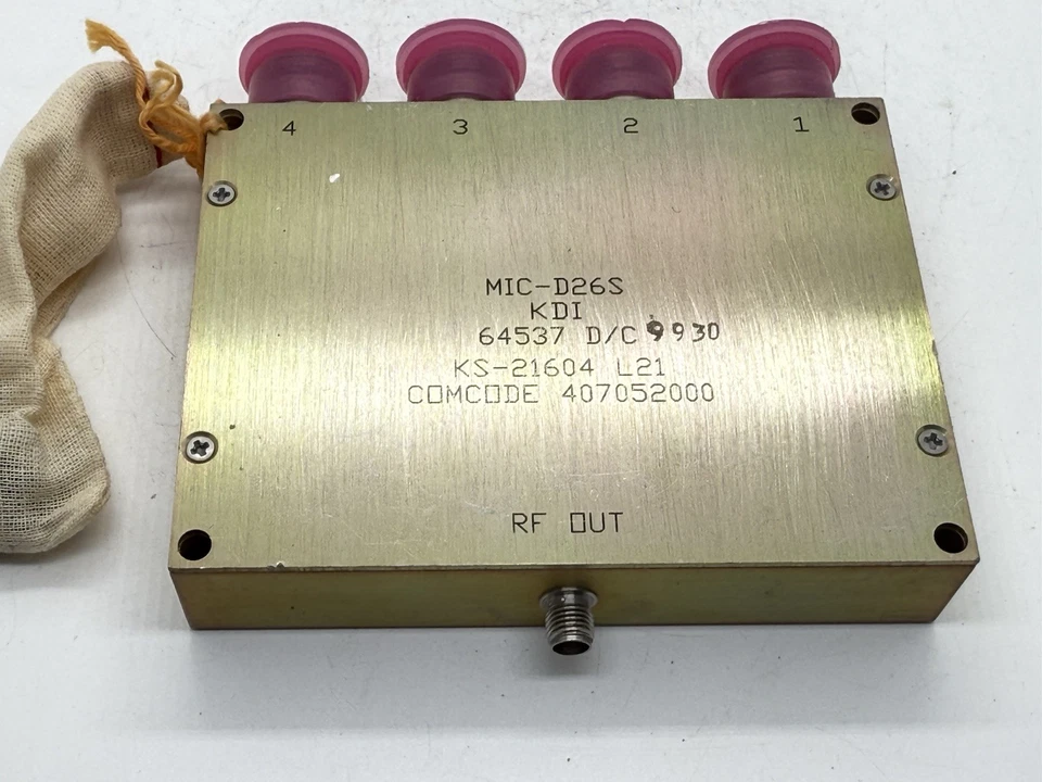 Combinador divisor de potencia RF KDI MIC-D26S 4 vías | tipo SMA-n Foto 4 de 4