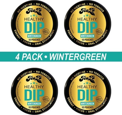 4Pk Teaza Herbal Energy Pouch WinterGreen - **Free Shipping - Exp:08/26**