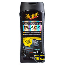 Meguiars Ultimate Black Plastic Restorer Durable Car Restorer For 12 Oz. Meguiars Ultimate Black Plastic Restorer Durable Car Restorer For 12 Oz.