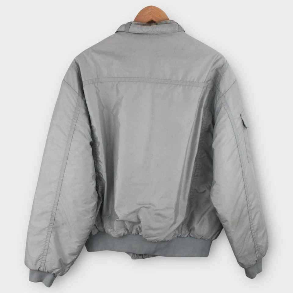 Vintage Michelin Men’s Swingster Bomber Jacket Size XL Silver Made In USA - Image 4 of 4
