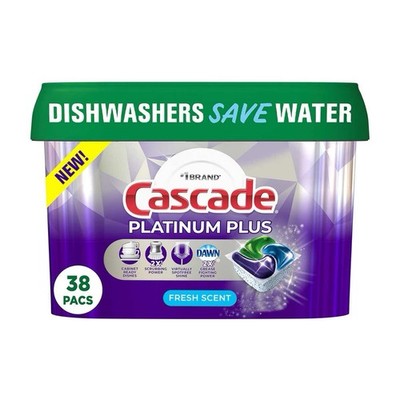 Cascade Platinum Plus Dishwasher Pods 38 Ct.