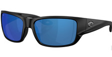 Youth COSTA DEL MAR black/blue mirror SCHOOLIE polarized 580P sunglasses NEW