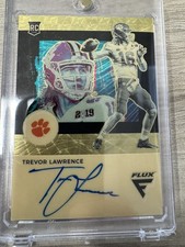 TREVOR LAWRENCE PANINI CHRONICLES FLUX DRAFT PICKS GOLD VINYL TRUE 1/1