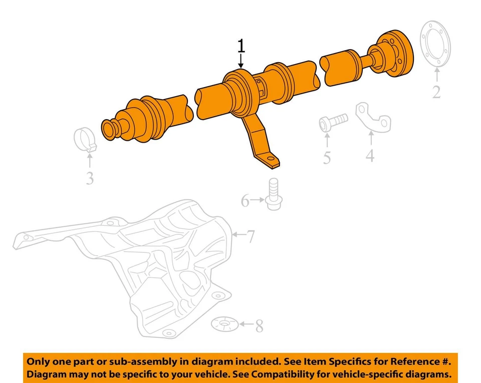 (LOCAL PICKUP ONLY) Rear Drive Shaft Sedan Manual Transmission Fits 13-16 AUDI A - Image 3 of 4