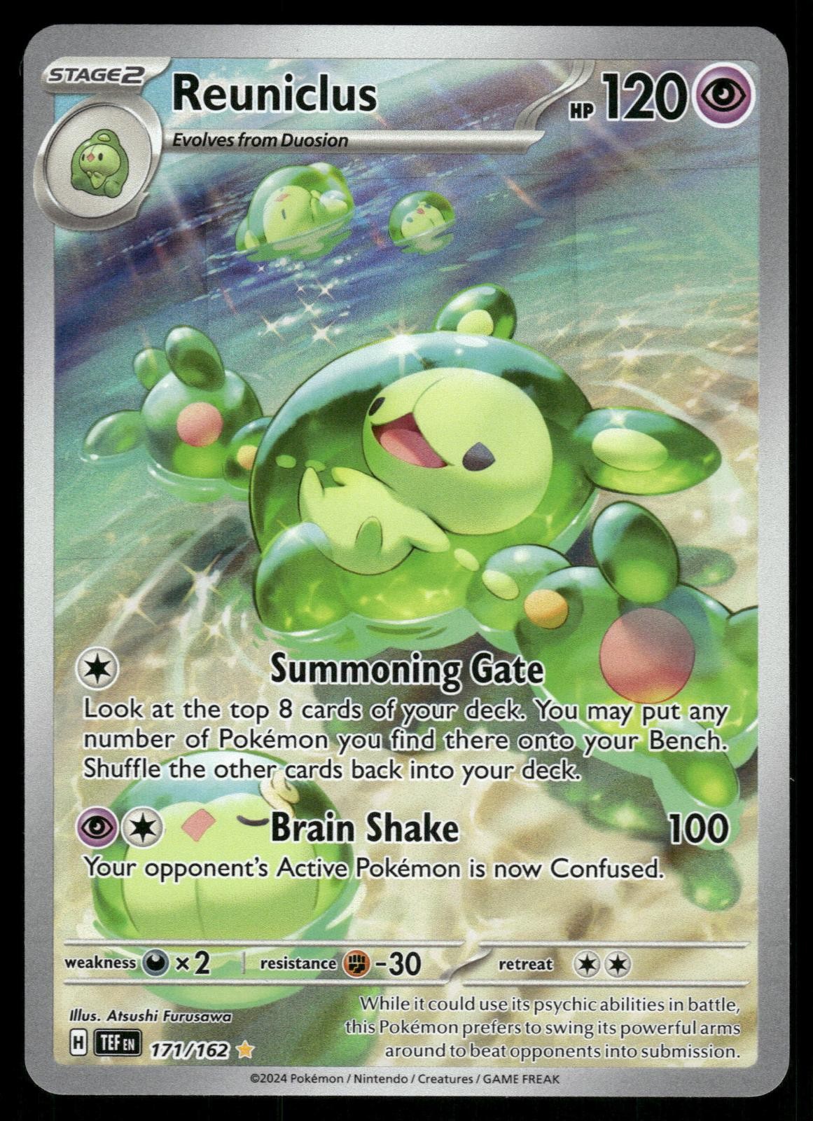 Reuniclus 171/162 Illustration Rare Temporal Forces Pokemon Holo Near Mint
