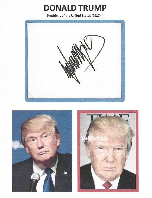 DONALD TRUMP - President of the United States (17-21,25-  ) - Autograph