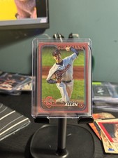 2024 Topps Series 1 - Logan Allen #339 Mother's Day Hot Pink /50