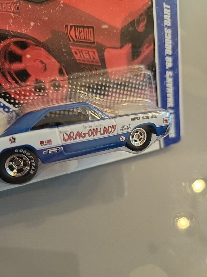 Dodge Dart Shirley Shahan's Drag-on-Lady 1968 auto de carreras vintage Hot Wheels Foto 4 de 4