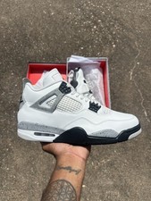Air Jordan 4 "White Cement" Men's Retro Basketball Shoes 2025 FV5029-100