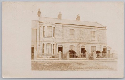 Postkarte unbekanntes Haus RP, gestempelt Easton Dorset 1907