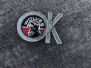 VINTAGE COFFER WOLVES WOLVERHAMPTON WANDERERS ENAMEL FOOTBALL BADGE
