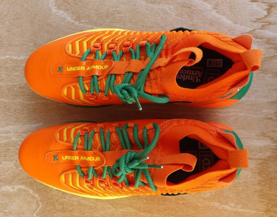 UNDER ARMOUR 蛍光イエロー ジップアップ青森山田エンブレム付 NEW ORANGE UNDER ARMOUR UA HARPER 9 Pro BASEBALL SHOES CLEATS SIZE