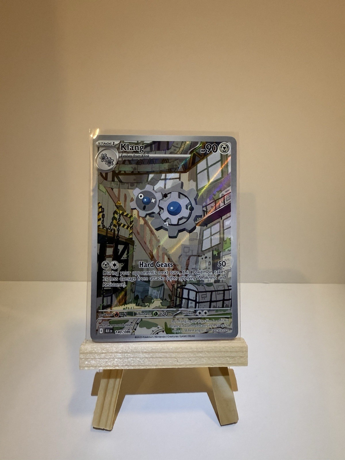 Pokémon TCG Klang BLK 140/086 Illustration Black Bolt Near Mint Condition