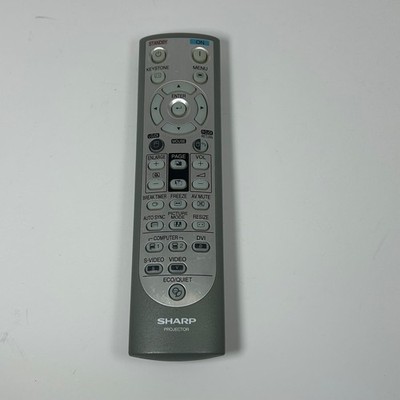 GENUINE Original Sharp RRMCGA502WJSA Projector Replacement Remote Control Gray