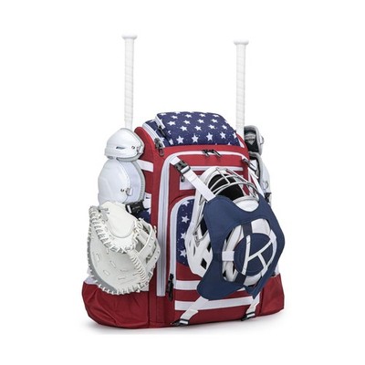 Catchers Gear Bag, 80L Baseball/Softball Backpack Holds 2 Sets of Gear with S...