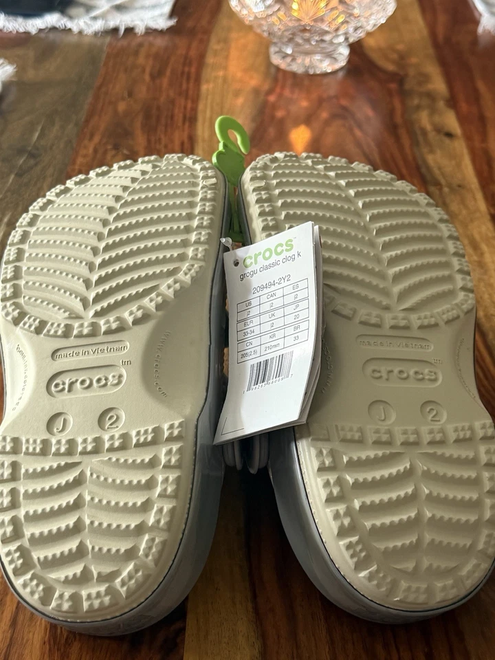 Sandalias Crocs Star Wars Grogu Classic Zueco Talla 2 Junior Baby Yoda  Foto 3 de 4