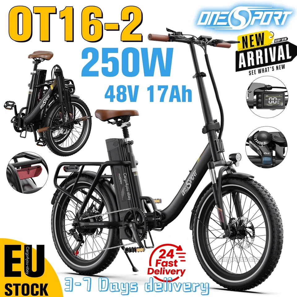 20 Zoll E Bike Elektrofahrräder 250W 48V Klapprad Off-Road EMountainbike FatBike - Bild 2 von 4