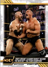 2021 Topps WWE NXT #80 Oney Lorcan & Danny Burch Become New NXT Tag Team Champ