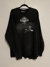 Vintage Outdoor Life Black Longsleeve T-Shirt Size XL 100% Cotton Made In USA
