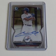 2023 Bowman Chrome Chris Newell 1st Prospect Auto RC #CPA-CN Los Angeles Dodgers