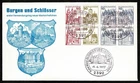 GERMANY 1977 FDC Booklet castles and palaces blue cachet   SG72T2