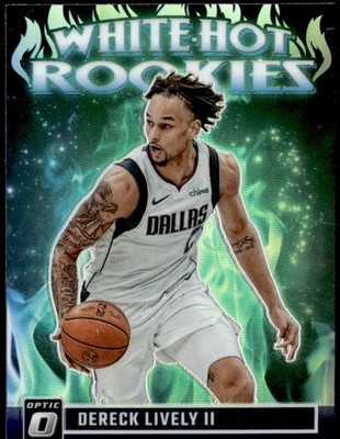 2023-24 Donruss Optic #8 Dereck Lively II White Hot Rookies Purple E1
