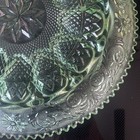 Vintage Indiana Glass Chantilly Tiara Green Saw Tooth Deviled Egg Platter 12" — photo 8