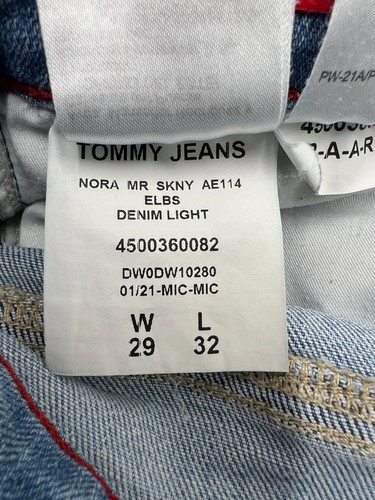 TOMMY HILFIGER Jeans Nora Women Denim Stretch Skinny Straight Leg Jeans W29 L30 - Picture 11 of 14