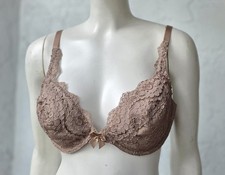 Victoria's Secret Vintage 80  s Gold Label Lace Underwire Bra Push up Size 38B