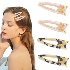 4 PACK Cat Hair Clips Cute 1 Count Pack of 4 , Pink Light Tortoiseshell