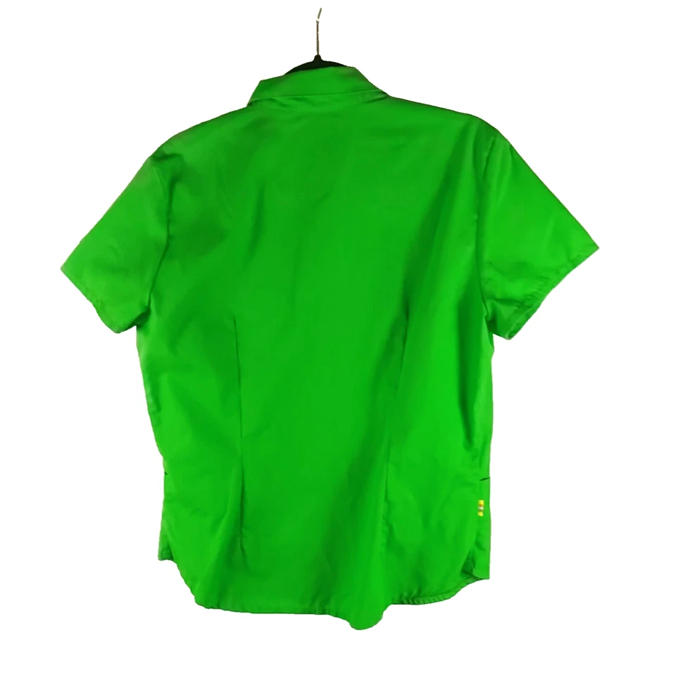 Blusa Médica Peach Uniforms Para Mujer Talla Mediana Verde Abotonada Foto 3 de 4