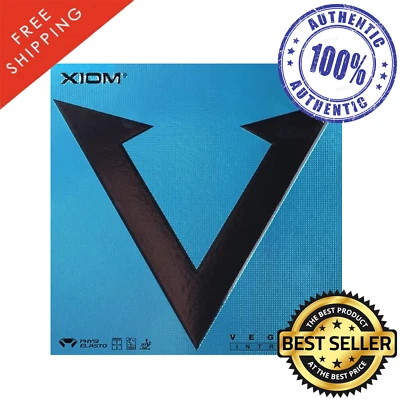 Xiom Vega Intro Table Tennis & Ping Pong Rubber, Choose Your Color and Thickness