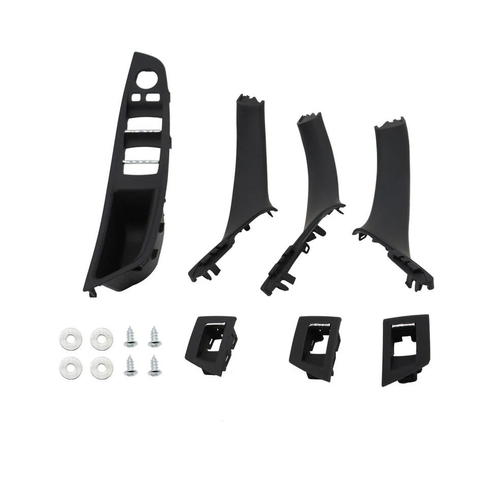 For BMW 520i 528i 530i 535i xDrive Interior Door Panel Handle Pull Trim Cover Foto 3 de 4