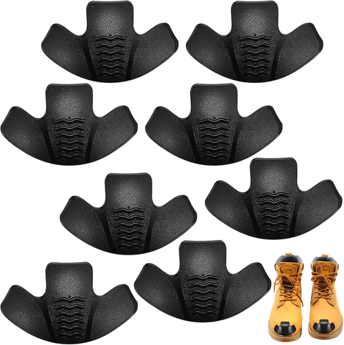 8 Pieces Toe Guards for Boots Toe Protectors Work Foot Guards Rubber Shoes Cover