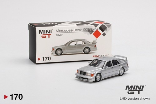 MINI GT MERCEDES-BENZ 190E 2.5-16 EVOLUTION II DTM SILVER MGT00170 SEALED - Picture 1 of 4