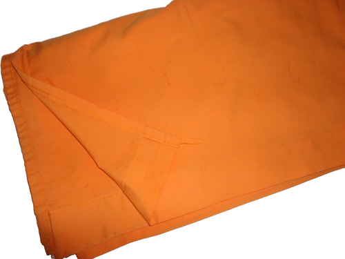 J.C. PENNEY POP/BRIGHT ORANGE (1) QUEEN FLAT SHEET 84 X 96 cotton blend