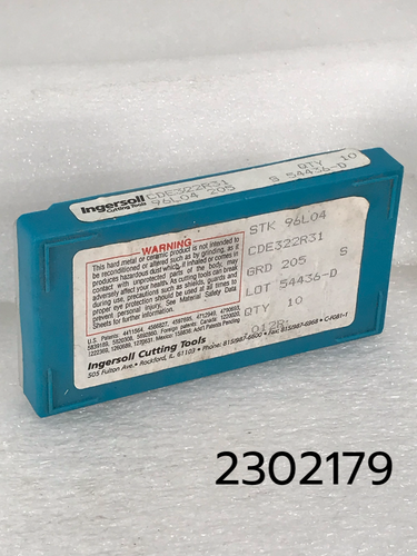 CDE 322 R31 205 S STK 96L04 Komplettpaket 10 Ingersoll Hartmetalleinsätze 0,012R - Bild 1 von 6